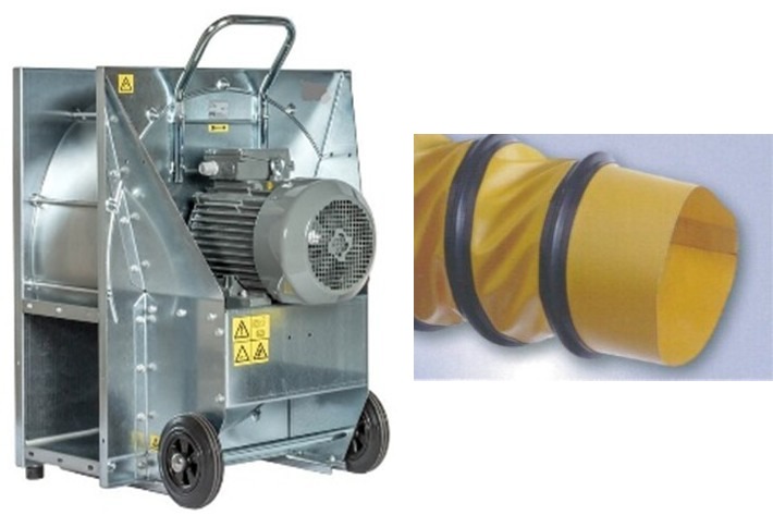 VENTILATOR SI TUB FLEXIBIL AERARE